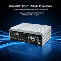 PC industriel sans ventilateur, 4 ports LAN Gigabit, 4 ports série COM, DDR4 jusqu'à 32 Go pour la fabrication intelligente et la gestion de l'énergie