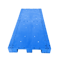 Palettes en plastique robustes en gros, 3 roulettes, 2200*1200*150mm, taille personnalisée pour entrepôt