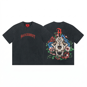Camiseta de Algodón de 260g, Diseño Moderno y Minimalista, Moda Urbana, Corte Holgado, Ropa Casual para Todos - Product Image 6