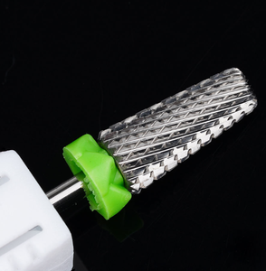 Broca de carburo de tungsteno plateada 3/32 de corte cruzado 5 en 1 para eliminación de gel, lima rotatoria para manicura de salón - Product Image 6