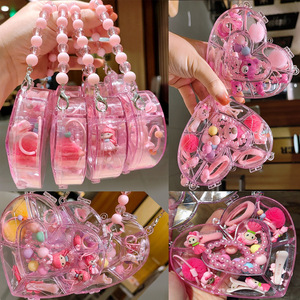 Conjunto de Pulseras Infantiles con Cuentas de Cristal y Dijes de Frutas, Caja de Regalo de Cumpleaños, Resina Acrílica, Empaque Individual - Product Image 2