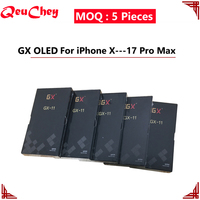 MOQ : 5 pièces – Vente en gros GX OLED pour iPhone X XS XR 11 12 13 14 15 16 17 Pro MAX Plus – Écran tactile LCD numériseur complet