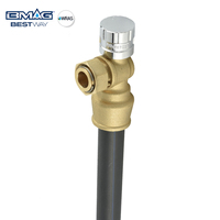 Vanne à boisseau sphérique manuelle OEM en laiton magnétique antivol de type angle BMAG 1/2"-1" DN15 PN16 verrouillable pour compteur d'eau