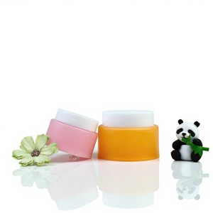 Barattolo Vuoto Rotondo Verde Bianco Personalizzabile 50g 100g 150g 200g in PP a Doppia Parete con Coperchio per <span class=keywords><strong>Crema</strong></span> <span class=keywords><strong>Viso</strong></span> e Prodotti Skincare - Product Image 1