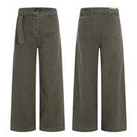 Pantalon cargo large 11KN personnalisé avec ceinture, en coton délavé, décontracté, avec taille ajustable et poches arrière, directement de l'usine