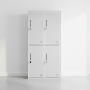 Armoire métallique de rangement durable pour le personnel de bureau et de salle de sport avec portes ventilées et verrouillables, armoire en acier - Product Image 2