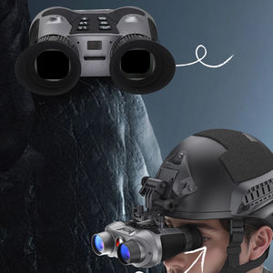 Jumelles de vision nocturne numériques montées sur la tête 4K HD infrarouge avec zoom optique 6X et stabilisation d'image pour l'exploration en plein air - Product Image 1