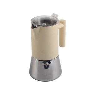 Cafetera Moka de Acero Inoxidable, Compatible con Estufas de Inducción, con Tapa Transparente de Plástico, para 2/4/6/10 Tazas - Product Image 2