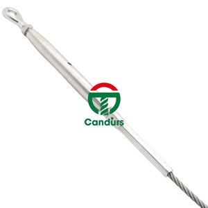 316สายสแตนเลสลวดสลิงประกอบกับตะขอส้อมตาสตั๊ดสิ้นสุด - Product Image 6