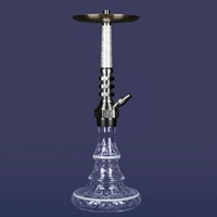 Nouveau design 2016 – Chicha en alliage d'aluminium de grande taille, couleurs assorties, ensemble complet pour fumer – Vente en gros de haute qualité