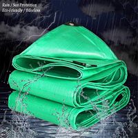 Bâches vertes enduites de HDPE durables enveloppant le tissu de bâche en plastique de bâche de bâche de PE imperméable