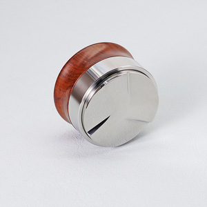Single Head <b>Coffee</b> <b>Tamper</b> 58mm Stainless Steel With Wooden Base For Espresso Making - Product Image 2