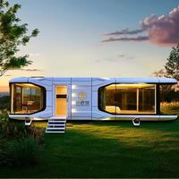 Maison-capsule en panneaux sandwich préfabriqués en acier, la plus avancée de Chine, avec des équipements de luxe pour usage en villa