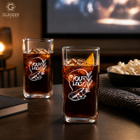 Verres à boire carrés pour hôtel, 280 ml, 300 ml, verres à parois épaisses, compatibles lave-vaisselle, verres à eau et à jus de qualité supérieure, boîte cadeau personnalisée