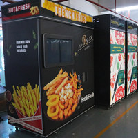 Máquina Expendedora Multifuncional de Papas Fritas y Nuggets con Pantalla Táctil, Capacidad para 120 Cajas, Monitoreo Remoto, Integración en la Nube, 6 Sabores