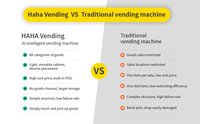 Haha Vending Smart Open-Front Design Paiement sans contact Reconnaissance visuelle Distributeur automatique AI 542 pro
