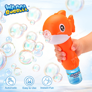 WANNNA <span class=keywords><strong>BUBBLES</strong></span> Jouet souffleur de bulles automatique en forme de dauphin pour enfants, bâton à bulles pour les tout-petits de <span class=keywords><strong>3</strong></span> ans et plus, idéal pour les fêtes d'été en extérieur - Product Image 3