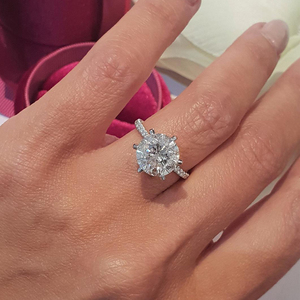Lokaoshi — <span class=keywords><strong>bague</strong></span> de fiançailles en <span class=keywords><strong>diamant</strong></span> plaqué argent 925 pour femme, bagues fines, vente en <span class=keywords><strong>gros</strong></span>, fête fièvre - Product Image 2