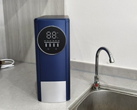 Système de filtration d'eau par osmose inverse sans réservoir 100 GPD, purificateur d'eau électrique en plastique à 6 étapes avec affichage TDS intelligent, certifié CE, idéal pour les hôtels