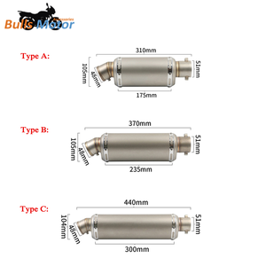 Silencieux d'échappement de moto universel en acier inoxydable de 38mm/51mm modifié avec <span class=keywords><strong>DB</strong></span> <span class=keywords><strong>Killer</strong></span> - Product Image 2