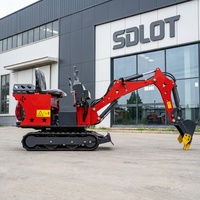 Mini-excavatrice sur chenilles SDLOT 1 tonne 2 tonnes 3 tonnes Moteur Cat CE EURO5 EPA Livraison gratuite pour la ferme