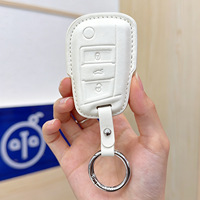 Housse de clé de voiture en cuir Kunasi, porte-clés et étui pour Volkswagen Beetle/Jetta/Passat/ avec façonnage 3D