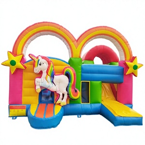 Château gonflable et toboggan pour enfants, licorne gonflable, pour extérieur - Product Image 1