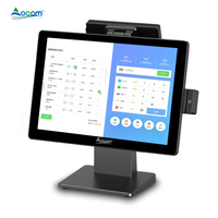OCOM POS-1528, terminal de point de vente super fin de 15,1 pouces, système de caisse enregistreuse pour restaurant, supermarché