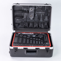 Estuche de Transporte Multifuncional de Plástico Rígido para Almacenamiento de Equipos, con Barra de Arrastre y Ruedas