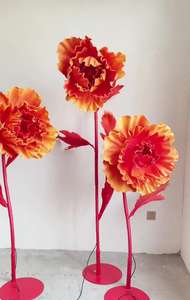 Apertura y cierre automático personalizado, flor gigante, fiesta, boda, decoración hecha a mano, EVA, proveedor de flores gigantes, venta al por mayor - Product Image 5