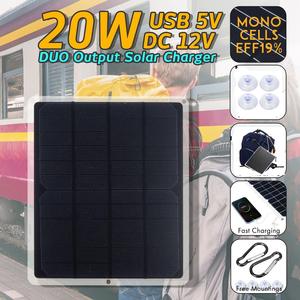 Nuevo Producto: Panel Solar Portátil de 20W <span class=keywords><strong>12V</strong></span> para Mochila, Cargador de Batería para Teléfono Móvil y Coche - Product Image 3