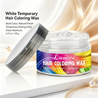 Argile colorante temporaire pour cheveux blancs, teinture capillaire jetable, crème colorante instantanée lavable pour Halloween, cosplay, fête, déguisement