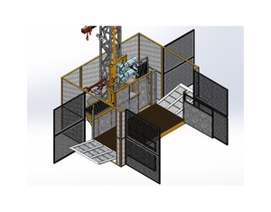 Plataforma de elevación trepadora de mástil de jaula doble de elevación de piñón y cremallera de fabricante PH20 TC al por mayor - Product Image 1