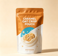 Sachet refermable personnalisé en Mylar imprimé numériquement pour gâteaux et aliments pour bébés, emballage alimentaire recyclable