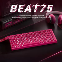 Beat Keyboard komputer seri 75 kustom, Keyboard bermain game seri 0.1ms 8k tingkat suara latensi rendah saklar magnetik