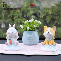 Harsambachten Cartoon Dieren Dessert Beeldje Schattige Zoete Traktaties Ornament Schattig Cupcake IJsje Dieren Bureau Plank Decor Cadeau