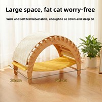 VaryWell 2026 Nouveau Lit pour Chat en Bois Massif Respirant, Arbre à Gratter Portable Conçu Spécialement pour Grands Chats, Universel Toutes Saisons