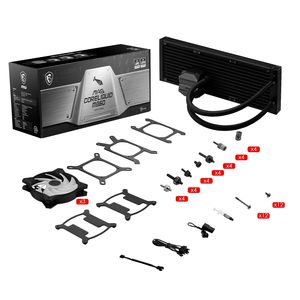 Interface d'alimentation 3 broches pour refroidisseur CPU CORELIQUID M360 AIO, supporte le refroidissement par eau à 12 voies avec tube anti-évaporation - Product Image 2