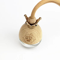 Diffuseur de parfum pour voiture en verre de 10 ml avec crochet de suspension pour désodorisant automobile