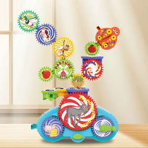 Bloques de Construcción STEM, Ladrillos de Juguete Técnicos para Ensamblar, Animales de Dibujos Animados, Cognición, Engranajes de Plástico DIY, Juguetes de Construcción Eléctricos Educativos - Product Image 4