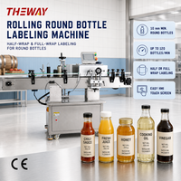 Machine d'étiquetage automatique numérique à écran tactile haute efficacité, type rouleau-ruban, pour ligne de production de boissons et d'aliments