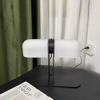 Lampe de bureau de luxe nordique à brancher, lampe de table cylindrique portable en marbre blanc cassé de style européen avec ampoule E14 pour chevet et bureau