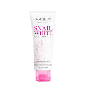 Roushun Snail White Face Wash Foam โฟมล้างหน้า Whitening Skin Moisturizing Firming Oil Control