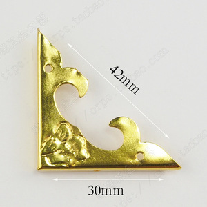 Corner Protector Brass 30mm X 42mm Traditional Design For Furniture Decorative <b>Hardware</b> - Product Image 1