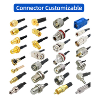 Câble coaxial BNC vers connecteur RF fileté RG316 50 Ohm pour antenne de routeur sans fil, prise en charge de la longueur personnalisée OEM
