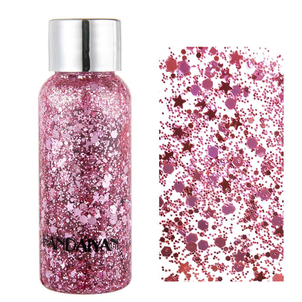 Оптовая продажа, крем с блестками, жидкий блестящий гель для макияжа лица, волос, ногтей, боди-арта, для праздника, вечеринки