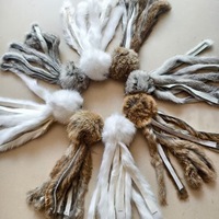 Jouet pour chat en vraie fourrure de lapin, modèle pieuvre, rempli de catnip, avec boule de fourrure, fait main, sûr pour la mastication, modèle de pieuvre pour chat, Chine