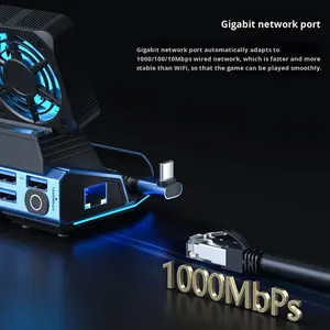 แท่นวาง <span class=keywords><strong>ASUS</strong></span> ROG Ally สำหรับเล่นเกม พร้อมพัดลมระบายความร้อนแบบถอดได้ และช่องใส่ SSD รองรับการเชื่อมต่อ HDTV 4K พอร์ต USB เพื่อเพิ่มประสิทธิภาพ - Product Image 1