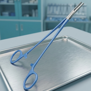 Porte-aiguille Mayo-Hegar Najmmy à poignée annulaire, mâchoires droites 2,8 mm avec revêtement TC, instrument de chirurgie générale - Product Image 2