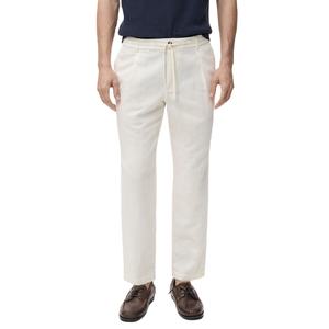 Pantalon large à taille élastique pour hommes, pantalon surdimensionné avec poches latérales profondes 100% coton Service OEM disponible - Product Image 1